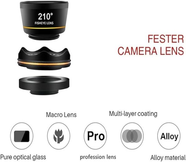 GHGHF Universal 3 In 1 Phone Camera Lens