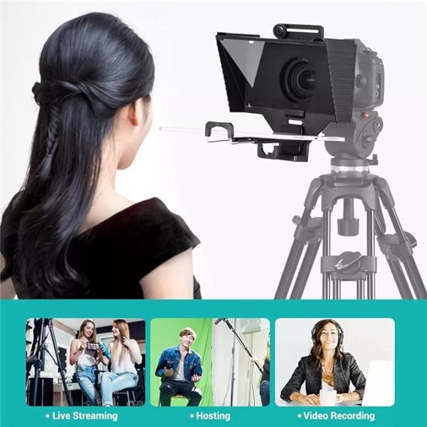 WQQTEN Universal Teleprompter Portable Prompter