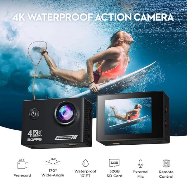 Yolansin 4K30FPS Action Camera